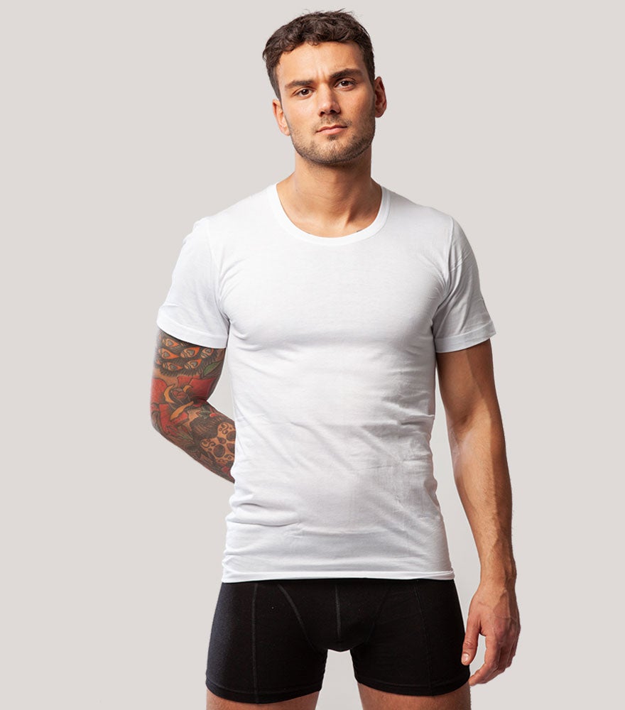 Bambus T-shirt med rund hals