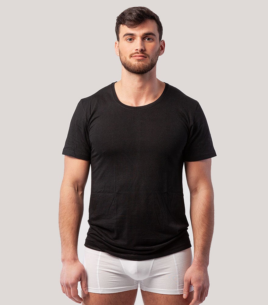 Bambus T-shirt med rund hals