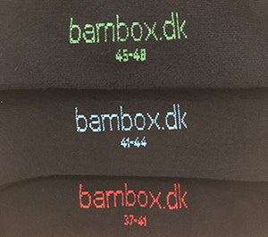 3 par diabetes bambusstrømper UDEN rib - Sort/Hvid