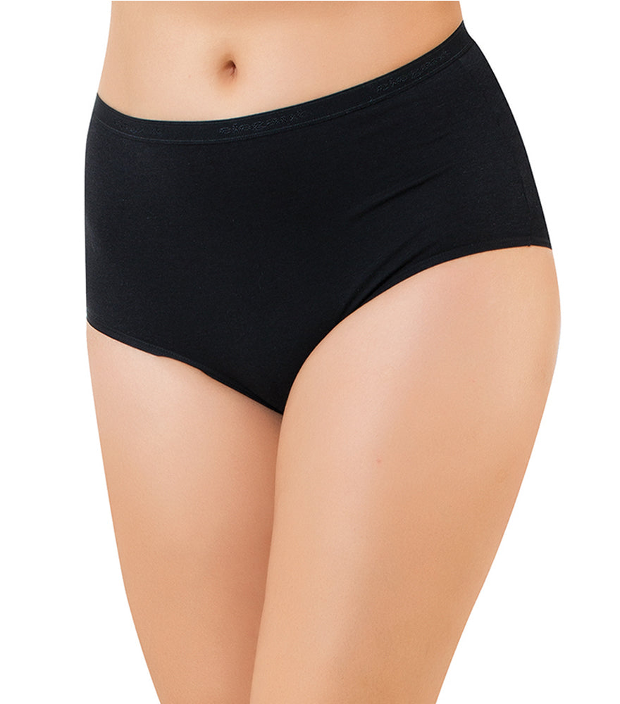 Sorte Maxi trusser i bambus - 4 par